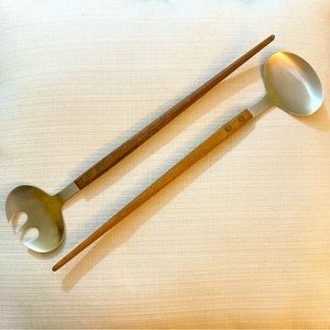 Vintage MCM Salad Server Set Made in Japan